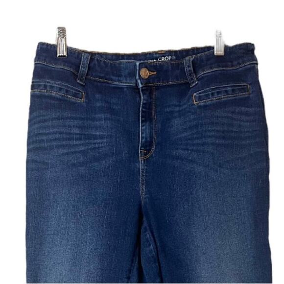 Chico’s Jeans Platinum Crop High Rise Dark Wash Chico’s Size 1 - Women's Size 8 - Picture 3 of 7